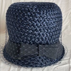 Vintage hat in Navy blue